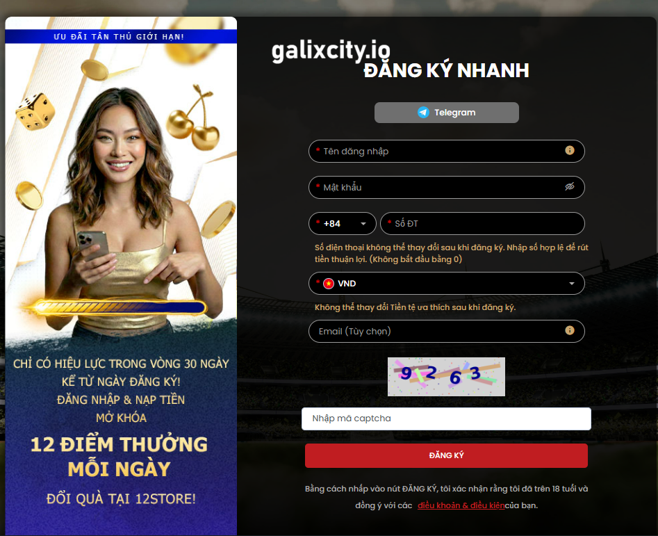 Đăng ký nhanh tài khoản 12bet